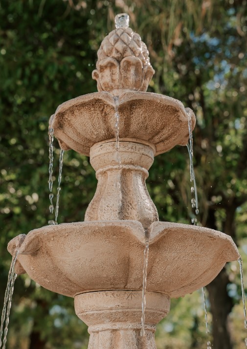 Beige classic fountain in Riverside